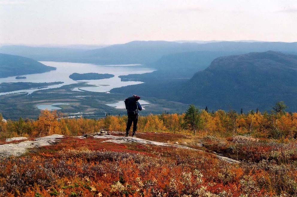 På Prinskullen med utsikt över Kvikkjokks delta